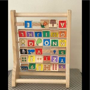 Melissa & Doug Classic Toy ABC-123 ABACUS